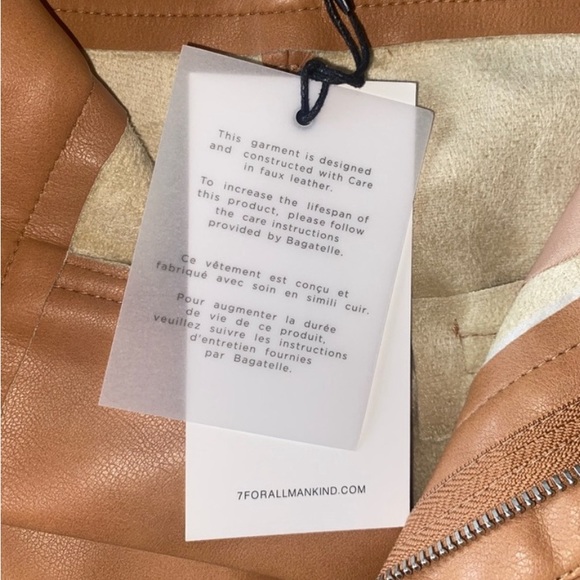 7 For all man kind faux leather shorts - Picture 4 of 4